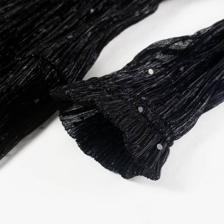 Produktbild VidaXL Kinderkleid mit Langen Ärmeln Schwarz 92,Aussenmaterial (92)
