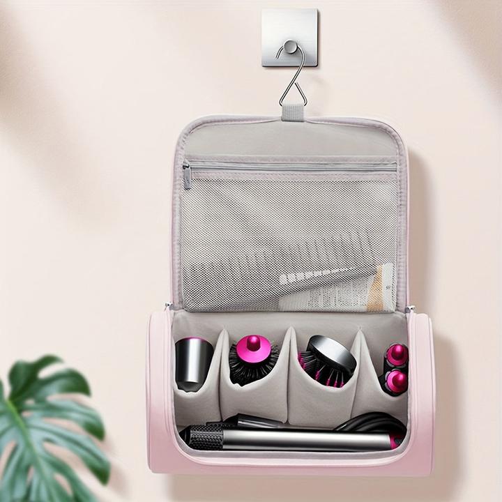 Produktbild Only-Bags.Store Multifunktionale Kosmetiktasche für Haartrockner, Lockenstab, Styling-Tools - PU-Material