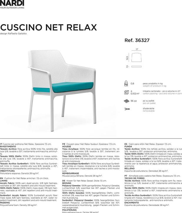 Immagine prodotto Nardi Rilassarsi in rete (52,5 x 57 cm)