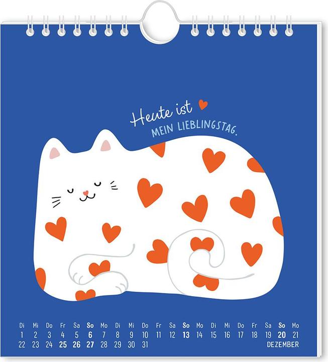 Produktbild Postkartenkalender 2026 Herzensjahr (16 x 17 cm, Harter Einband, Deutsch)