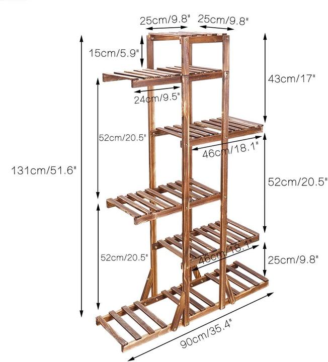 Actual product image Unho Flower stand, outdoor, 90x131x25cm