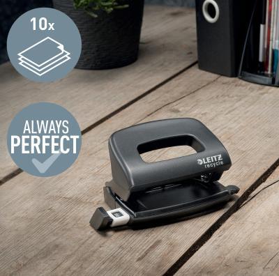 Actual product image Leitz Punch NeXXt Recycle 10 pages, Black