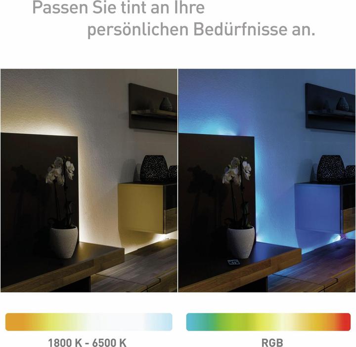 Produktbild Müller Licht Licht LED Stripe tint Leuchtmittel 18 W RW (RGBW, 300 cm, Indoor)