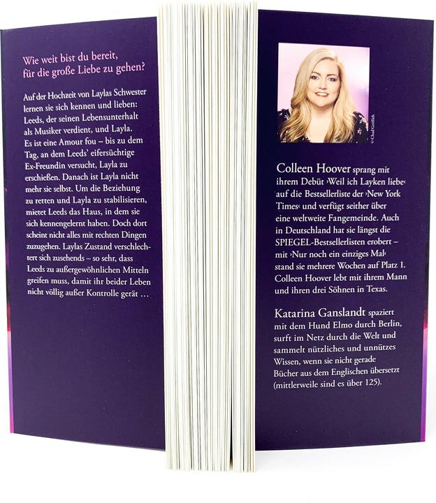 Actual product image Layla (German, Colleen Hoover., 2021)