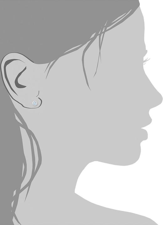 Actual product image Amor Beautiful 6 mm basic earring made of 925 sterling silver (Silver)