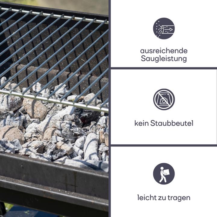 Produktbild Perel Aschesauger - 1200W- 20L - mit Fahrgestell (Aschesauger)