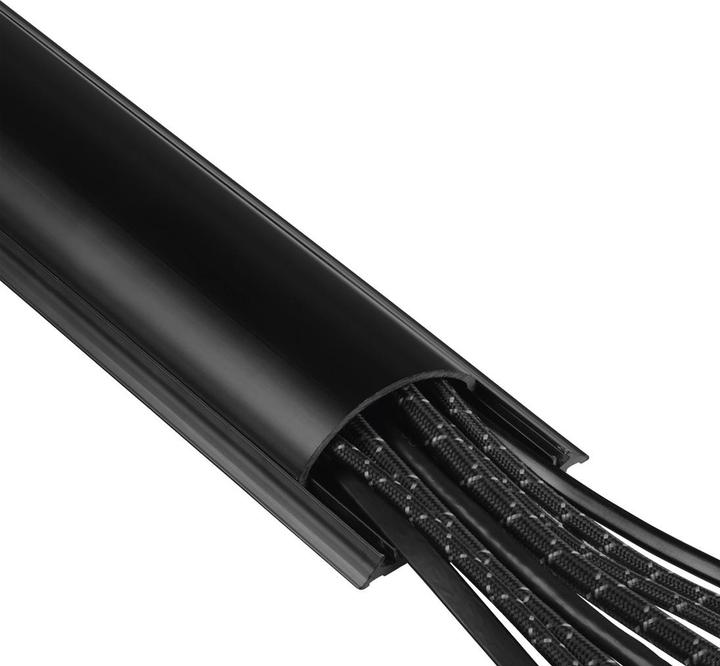 Image du produit Hama Gaine de câble en plastique, demi-ronde (Conduit, 100 cm)