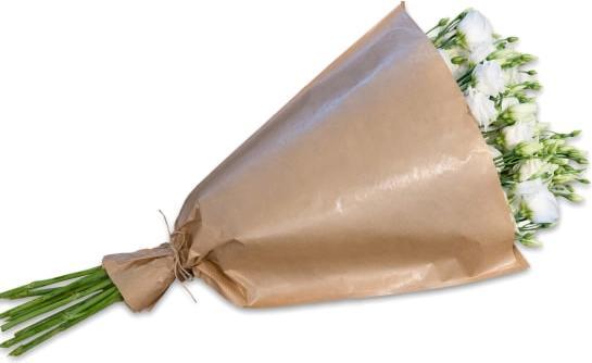Produktbild Fleurop Weisse Lisianthus im Bund (Schnittblumen)