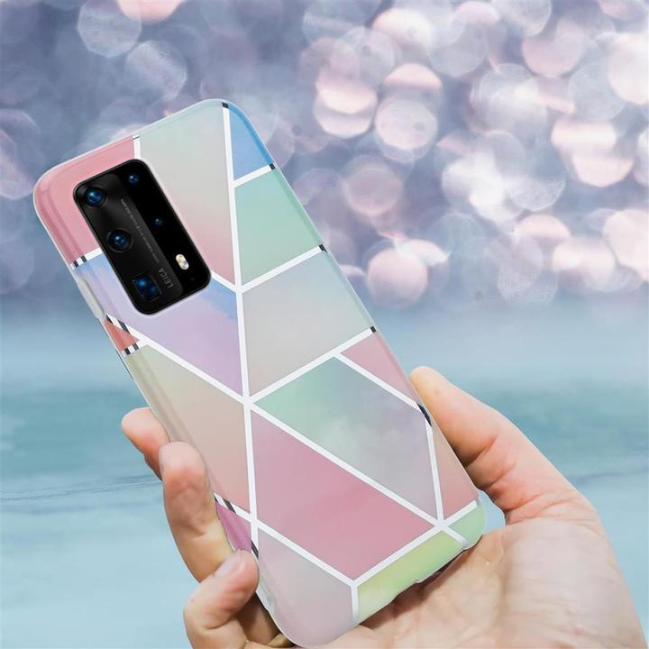 Produktbild Cadorabo IMD TPU Bunter Marmor Cover (Huawei P40 Pro+)