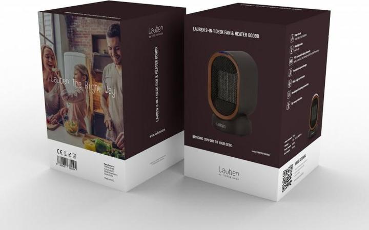 Image du produit Lauben Ventilateur de table & chauffage 2en1 600BB LBHFMDFH60BBA