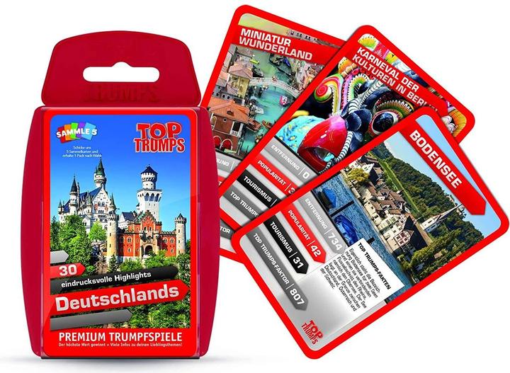 Produktbild Winning Moves 63193 - Top Trumps - 30 eindrucksvolle Highlights Deutschland (Deutsch)