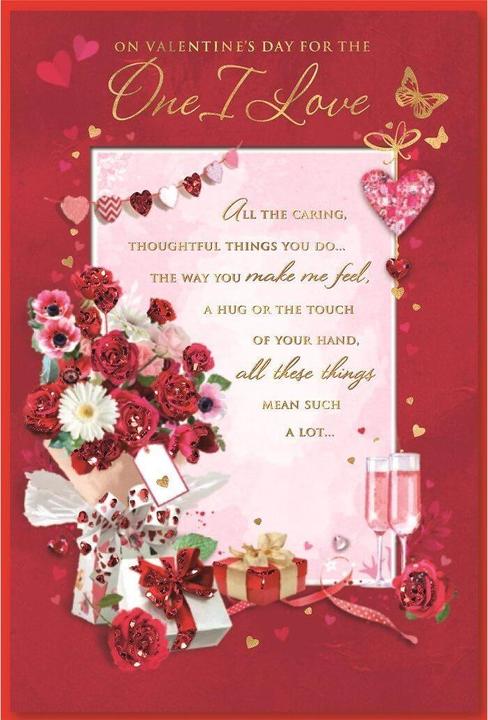 Produktbild Simon Elvin Grusskarte All These Things One I Love Valentinstag 6erPack Karton (6 Stk.)