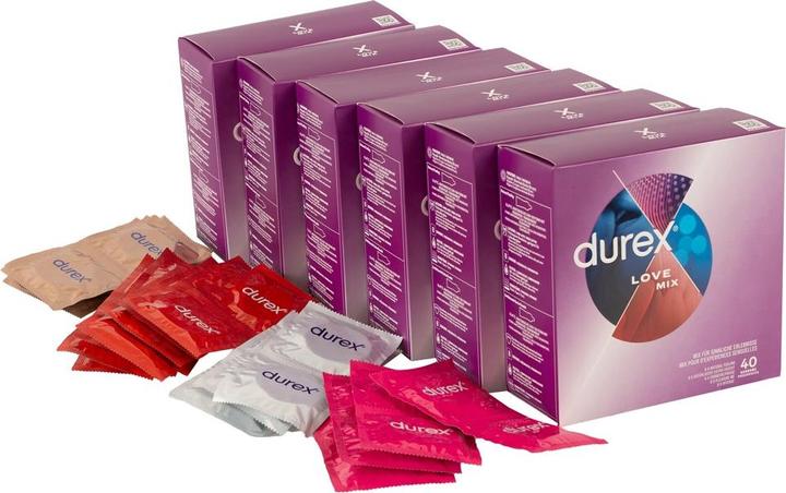 Image du produit Durex Love Mix 40pcs Paquet avantage (240 pcs)