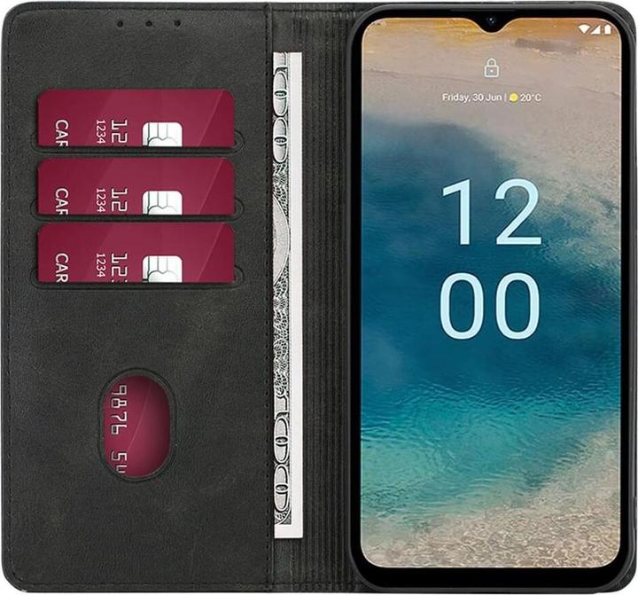 Produktbild Cover-Discount Nokia C32 - Stand Flip Case Hülle schwarz (Nokia C32)