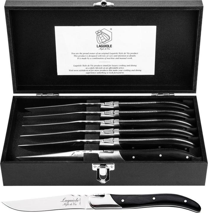 Produktbild Laguiole Steak Messer Luxuslinie - 6 -Stück (6 Stück, Messer)