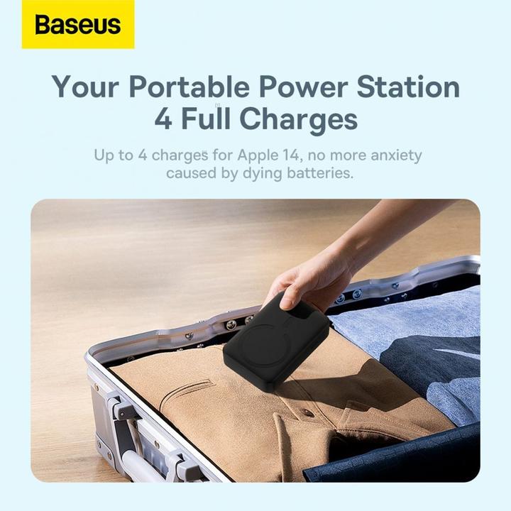 Productafbeelding Baseus Powerbank Magnetic Mini 20000mAh 20W (zwart) (20000 mAh, 20 W, 74 Wh)
