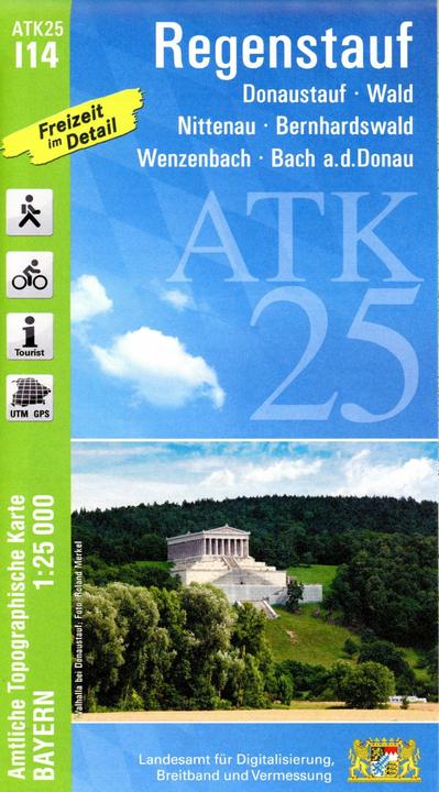 Image du produit ATK25-I14 Regenstauf (Carte topographique officielle 1:25000)
