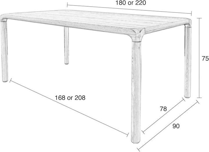 Produktbild Zuiver Storm (220 x 90 x 75 cm)