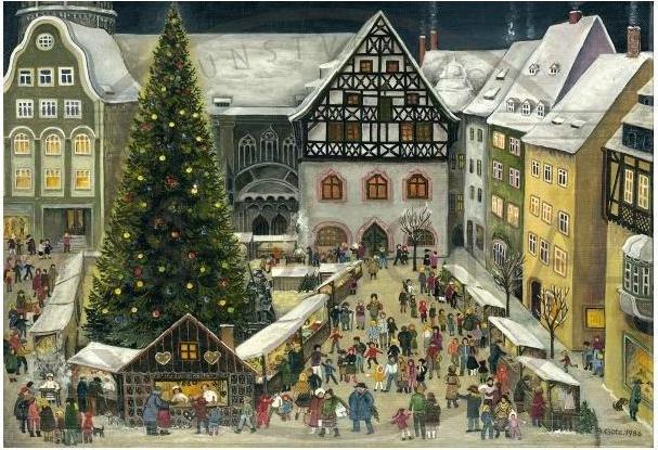Produktbild Olewinski & Tochter 2942 - Weihnachtspostkarte - Jena Weihnachtsmarkt (1 Stk.)