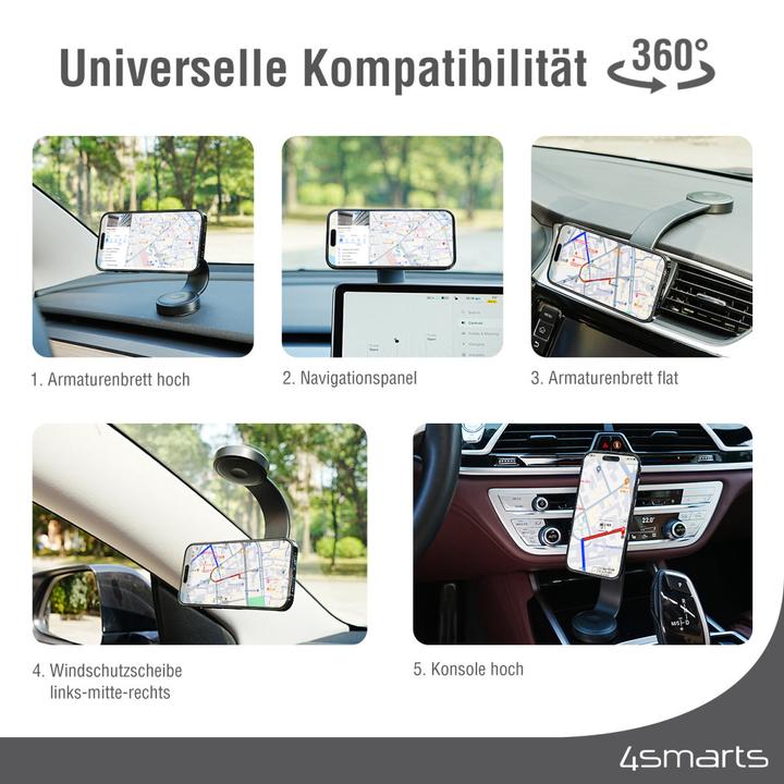 Actual product image 4smarts Qi2 car charging set