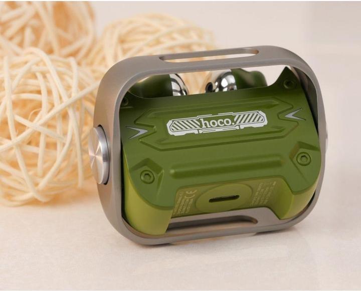 Actual product image Hoco - Wireless Earbuds (EW55) - for Gaming, Bluetooth 5.3, True Wireless - Army Green (4 h, Wireless)