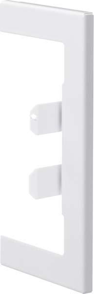 Actual product image Hager TEH BR65130W9016 Wall connection panel for BR/A/S 68x130mm Top part 80mm made of steel