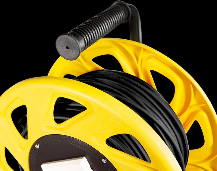 Produktbild LogiLink Mobile Kabeltrommel Cat.7 S/FTP, TPE, 60 m (S/FTP, CAT7, 60 m)