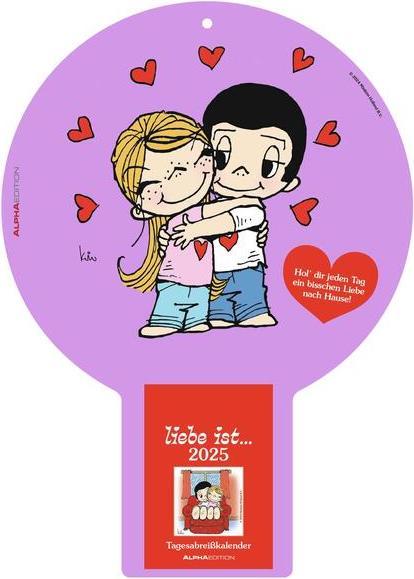 Immagine prodotto Alpha Edition l'amore è... 2025 calendario giornaliero a strappo, 22,5x31,5cm, calendario con fogli da (Tedesco)