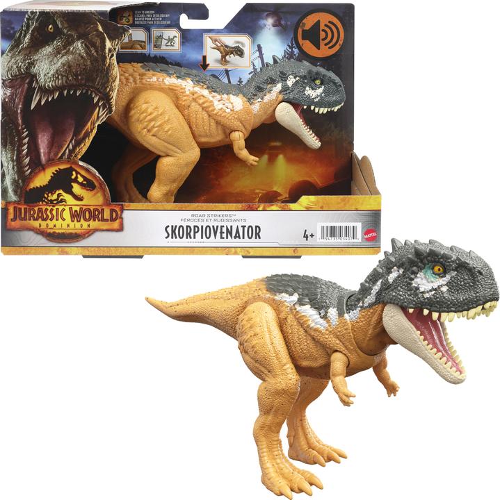 Actual product image Mattel GmbH JURASSIC WORLD figure Roar Roar Strikers assorted