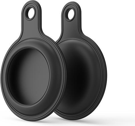 Produktbild Ueli Express Silikon Schlüsselanhänger Halterung für Apple AirTag Schwarz Budget