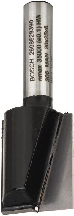 Produktbild Bosch Professional Zubehör Nutfräser, 8 mm, D1 20 mm, L 24,6 mm, G 56 mm. Für Handfräsen