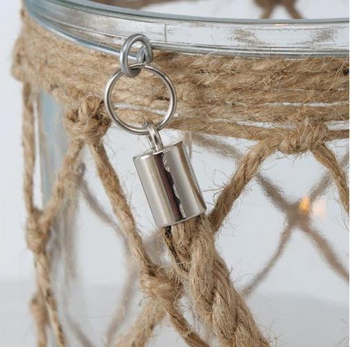 Actual product image Boltze Home Lantern Catch 17.5 cm, glass / jute (1 x)
