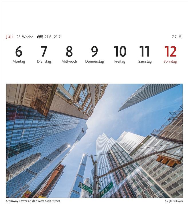 Produktbild Harenberg New York Sehnsuchtskalender 2026 - Wochenkalender mit 53 Postkarten (Deutsch)