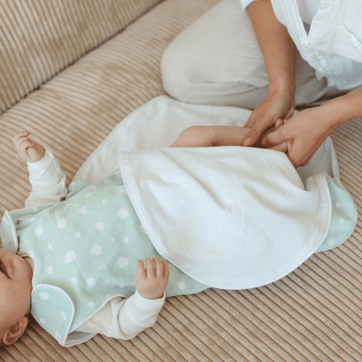 Actual product image Emma & noah Baby-Sommerschlafsack Punkte Mint 90 cm (90 cm, 1.0 TOG)