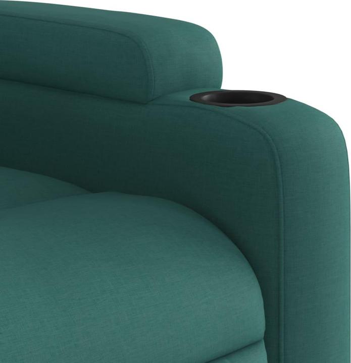 Actual product image VidaXL Massage chair dark green fabric,Colour: dark green,Material