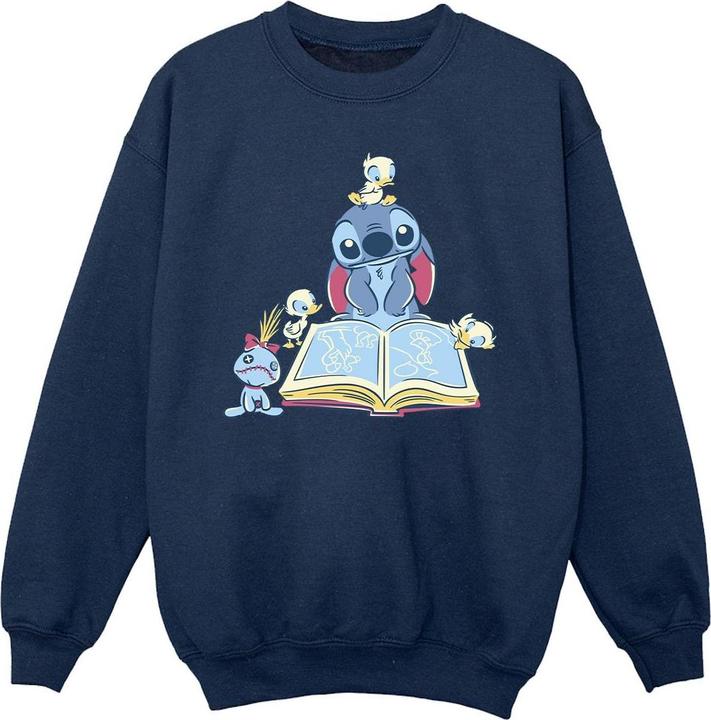 Disney Lilo & Stitch Reading A Book Sweatshirt Mädchen