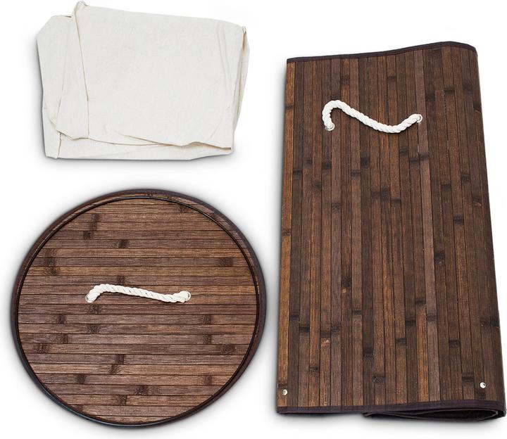 Image du produit Relaxdays Panier à linge rond (70 l)