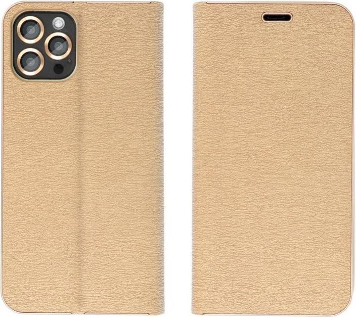Actual product image OEM Book case LUNA Book Gold for IPHONE 16 gold (Apple iPhone 16)