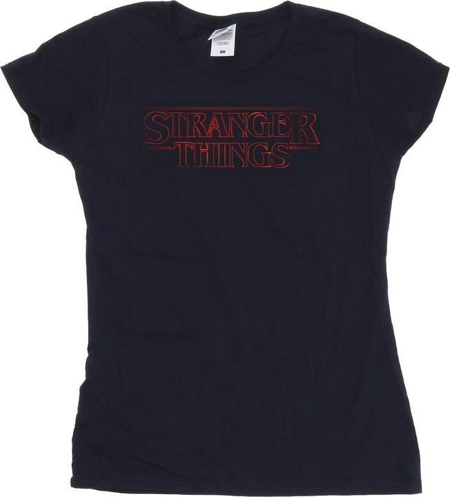 Immagine prodotto Netflix Stranger Things Glow Logo Maglietta Donna (XXL)