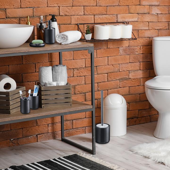 Actual product image Relaxdays 5-Piece Bathroom Accessory Set