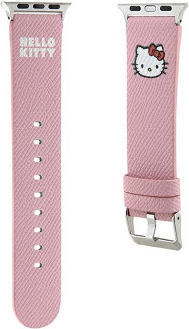 Immagine prodotto Hello Kitty Pasek HKAWMPGKHP Apple Watch 38/40/41mm różowy/cinturino rosa Kitty Head (40 mm, 41 mm, 38 mm, Acciaio inossidabile, Ecopelle)
