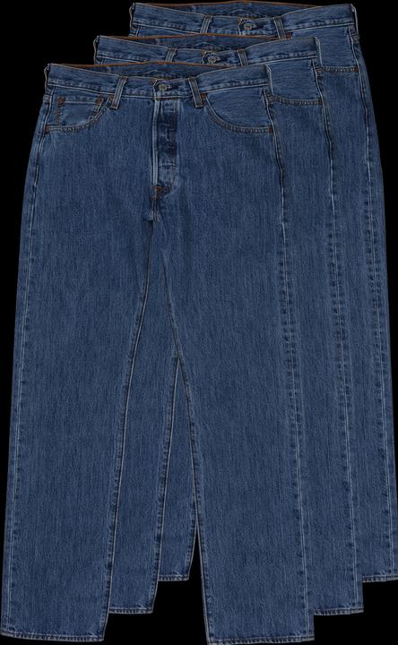 Image du produit Levis 501 Jeans Straight Fit stonewash 3-Pack (W34/L34)