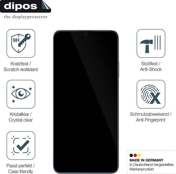 Produktbild Dipos Anti-Shock Displayschutz 9H (1 Stück, Honor X7a)