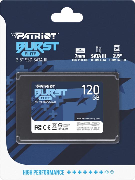 Produktbild Patriot Burst Elite Serial ATA III (120 GB, 2.5")