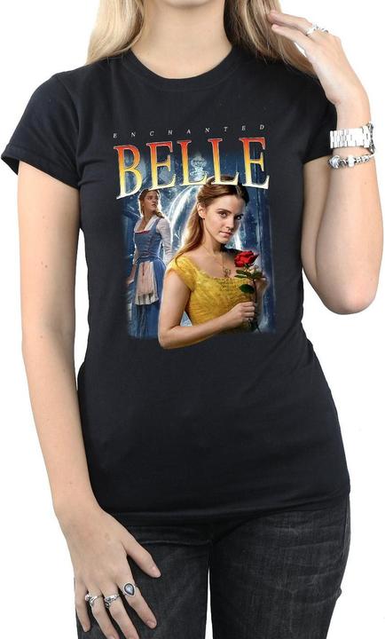 Actual product image Disney Womens/Ladies Beauty And The Beast Belle Montage Cotton T-Shirt (L)