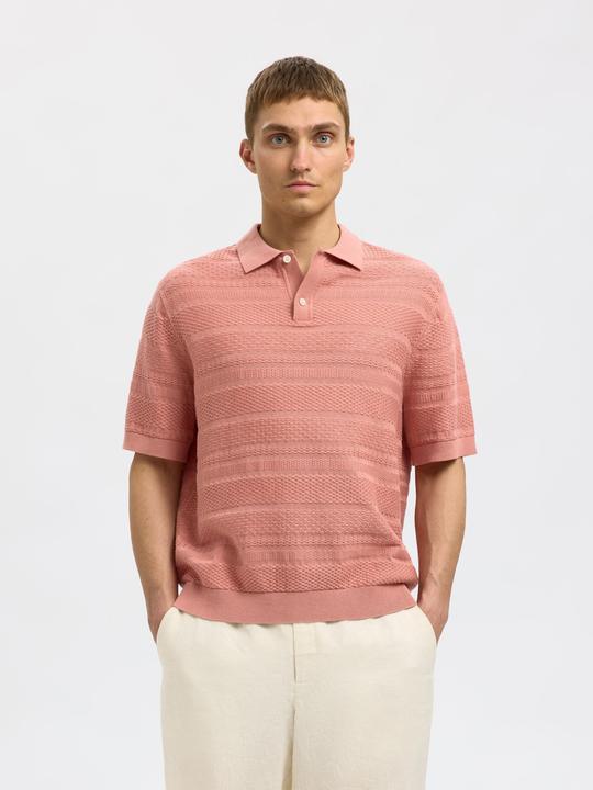Produktbild Selected Homme Textured Polohemd aus Strick (L)