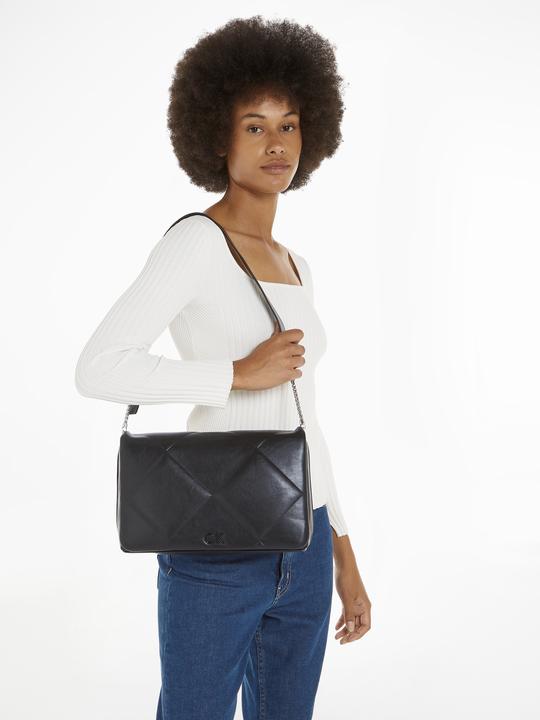 Actual product image Calvin Klein Quilt Large Shoulder Bag
