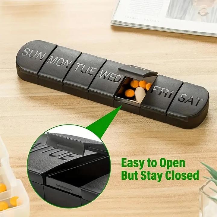 Immagine prodotto Cbx Tablettenbox 7 Tage, Pillendose für eine Woche mit grosser Kapazität, handliche Medikamentenbox