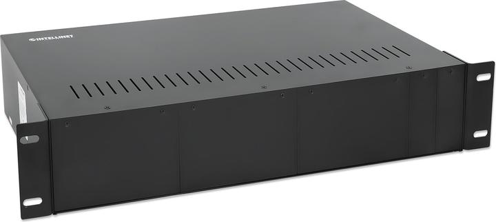 Image du produit Intellinet Boîtier de convertisseur de média 14 slots 48,26 cm 19 pouces rack 2U alimentation redondante