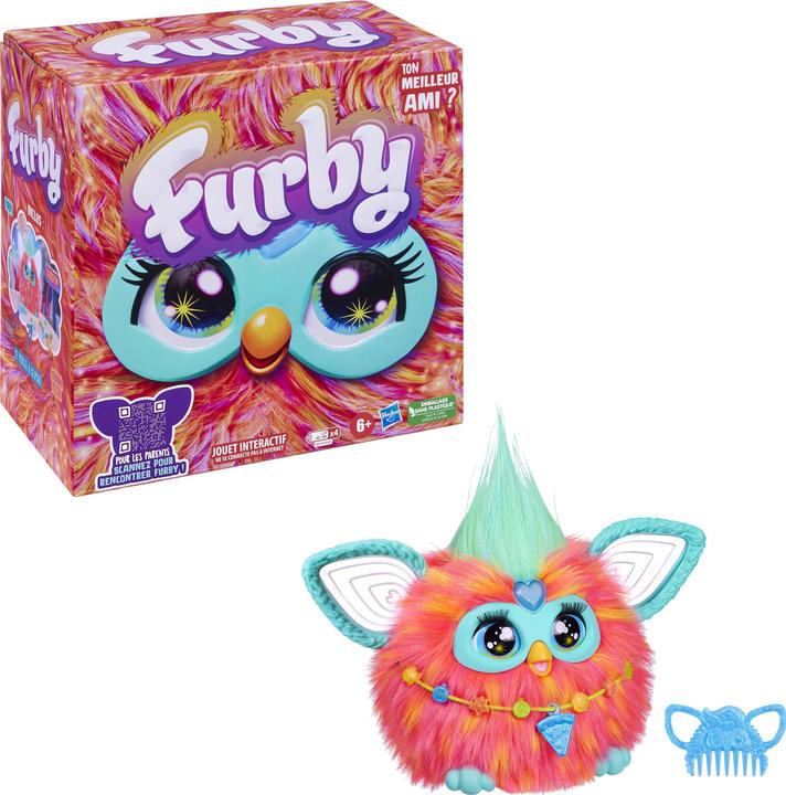 Immagine prodotto Furby peluche interattivo (arancione) - voce in francese (15 cm)